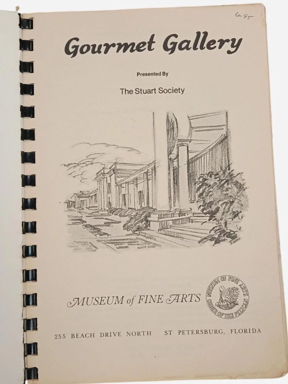 Gourmet Gallery Cookbook by The Stuart Society Museum of Fine Arts St.Petersburg